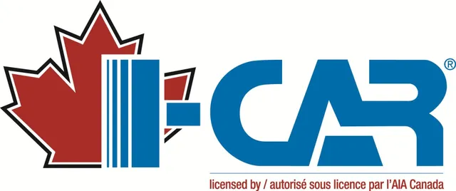 A logo for f car with a maple leaf on it