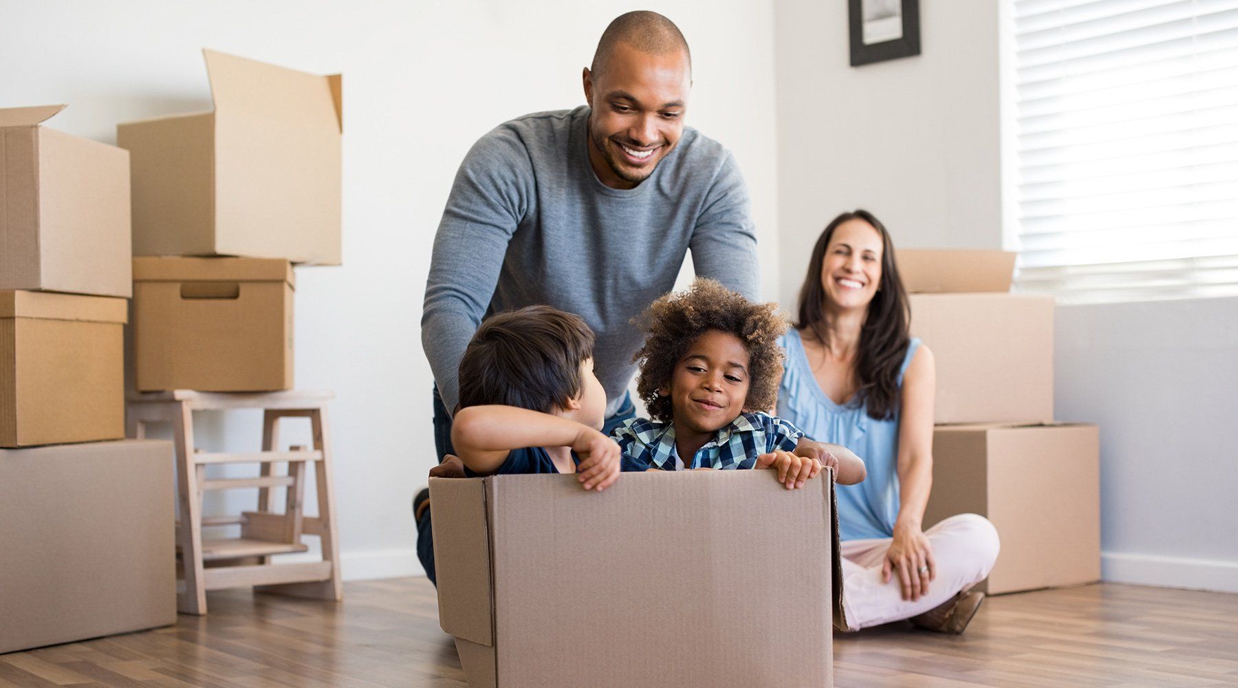 Kids in Box Moving In