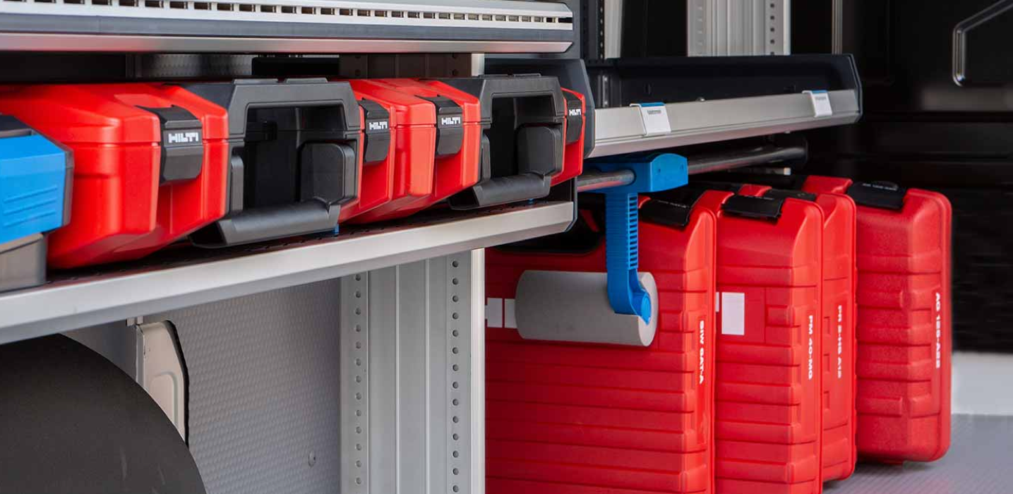 bedrijfswageninrichting sortimo sr5 systeem