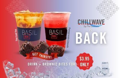 Basil Box's Chillwave is back with $3.95 brownie bites and thai iced tea or pomegranate limeade