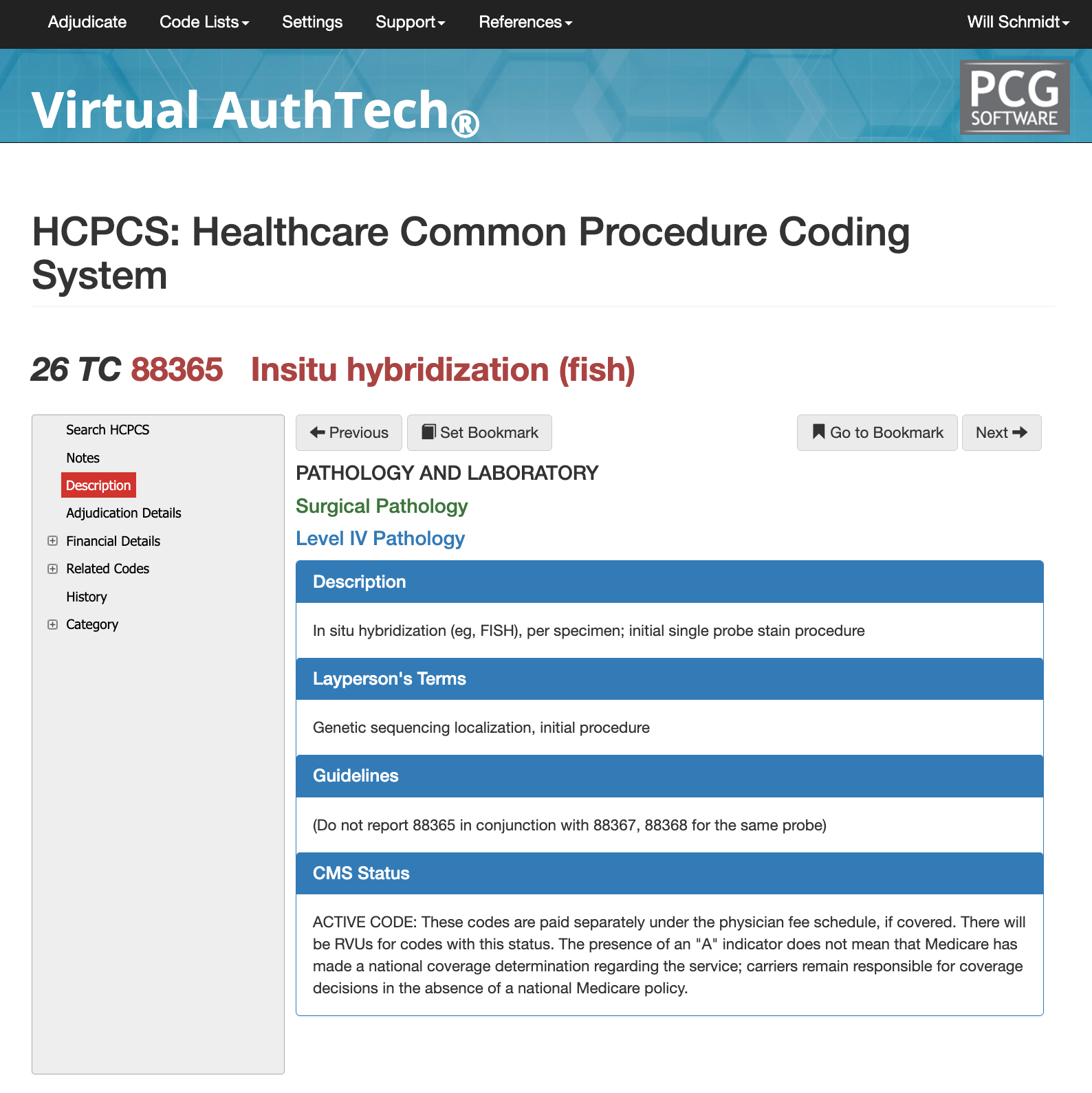 cpt code 88365 level 4 pathology