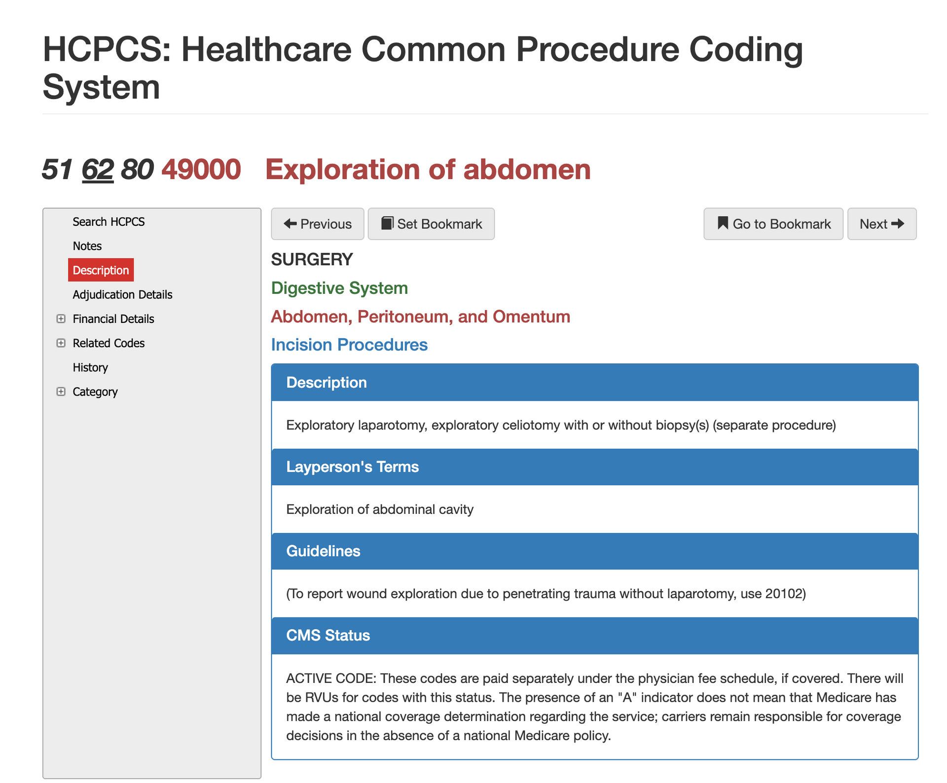 49000 cpt,cpt code 49000,49000 cpt description