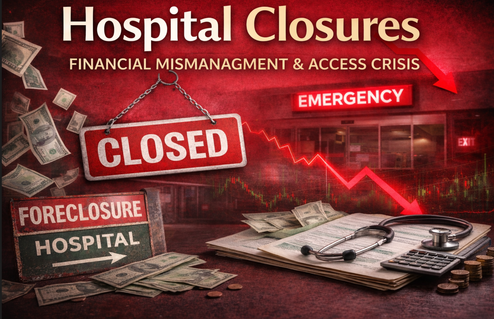 hospital closures,financial mismanagement,healthcare access