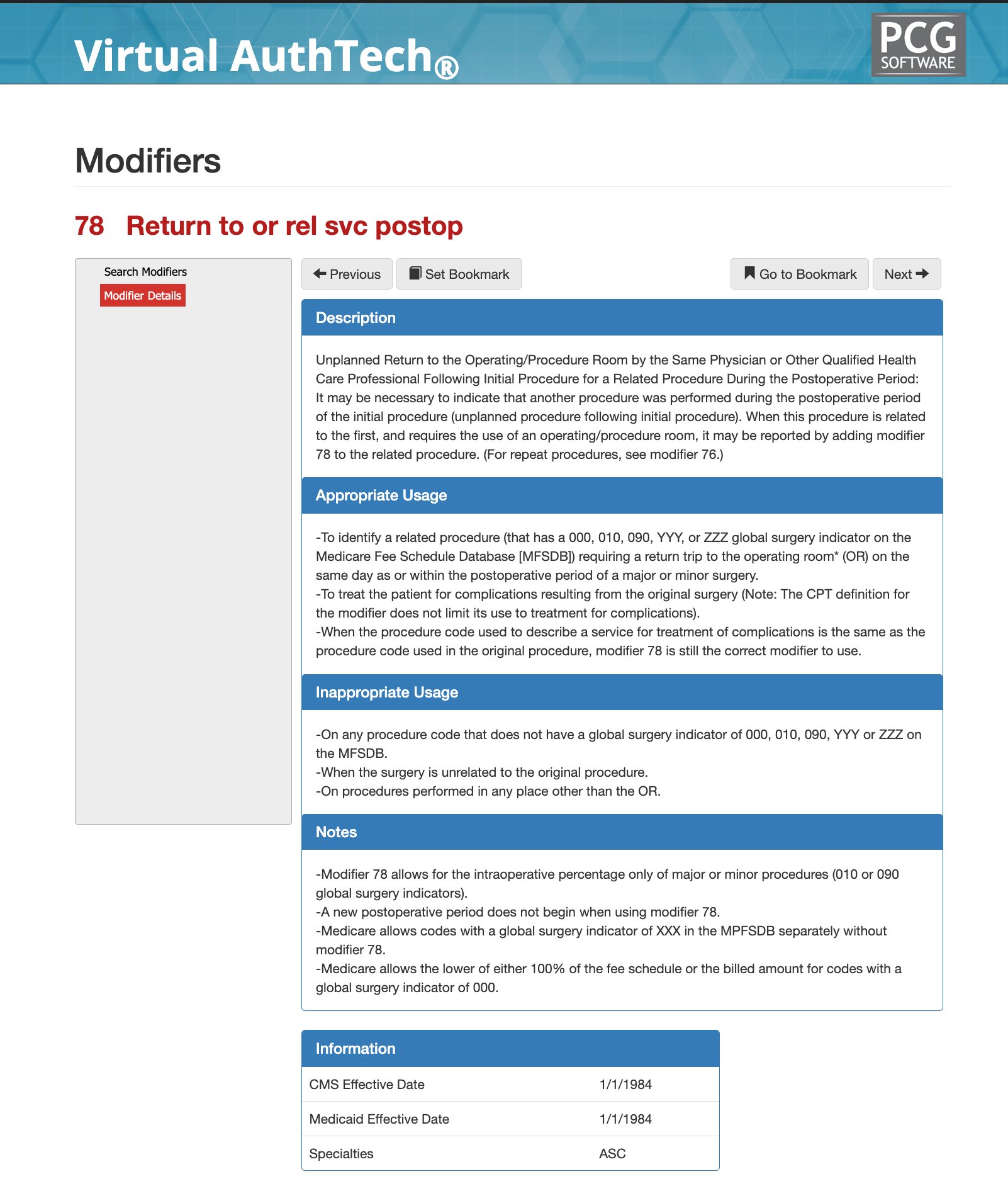 modifier 78,modifier 78 usage,modifier 78 description