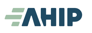AHIP logo with green and blue design.