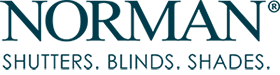 the logo for norman shutters blinds and shades shades Simply Windows