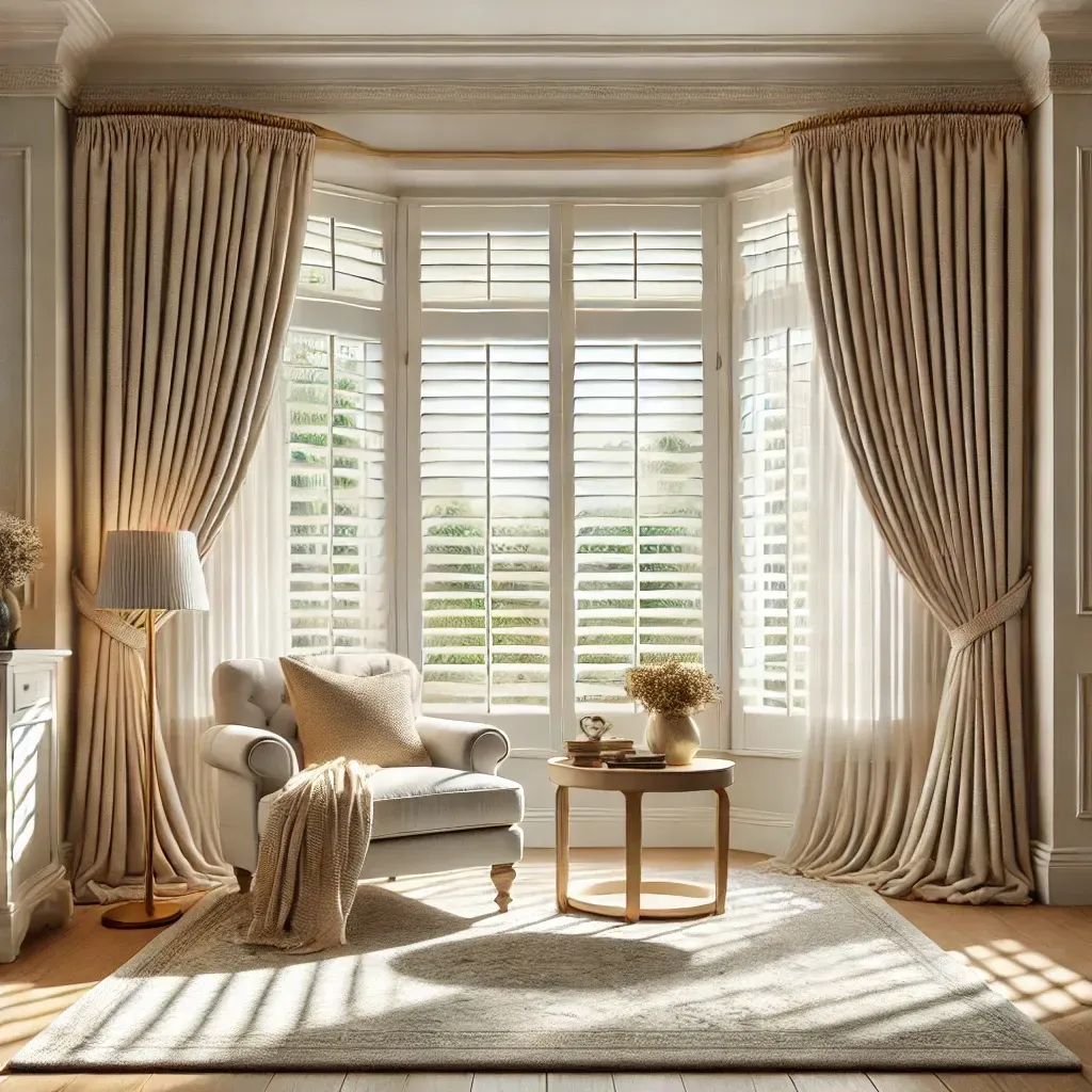 Combining Shutters and Curtains