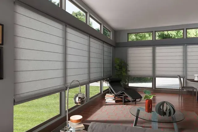 Comfortex® Envision ™ Elevance Cord-Free Flat Roman Shades in Westborough, MA