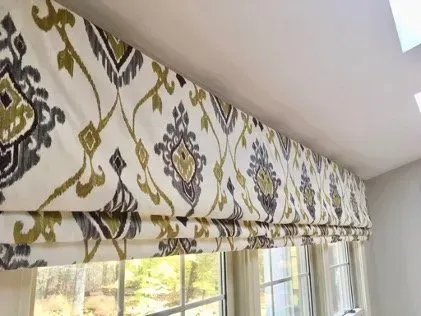 Custom Window Roman Shades in Westborough, MA