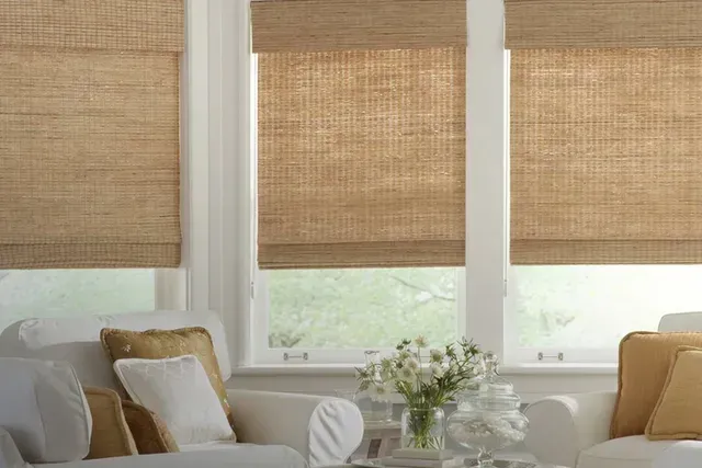 Horizons® Natural Roman Shades in Westborough, MA