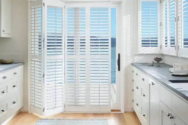 Hunter Douglas Palm Beach Polysatin Shutter in Westborough, MA