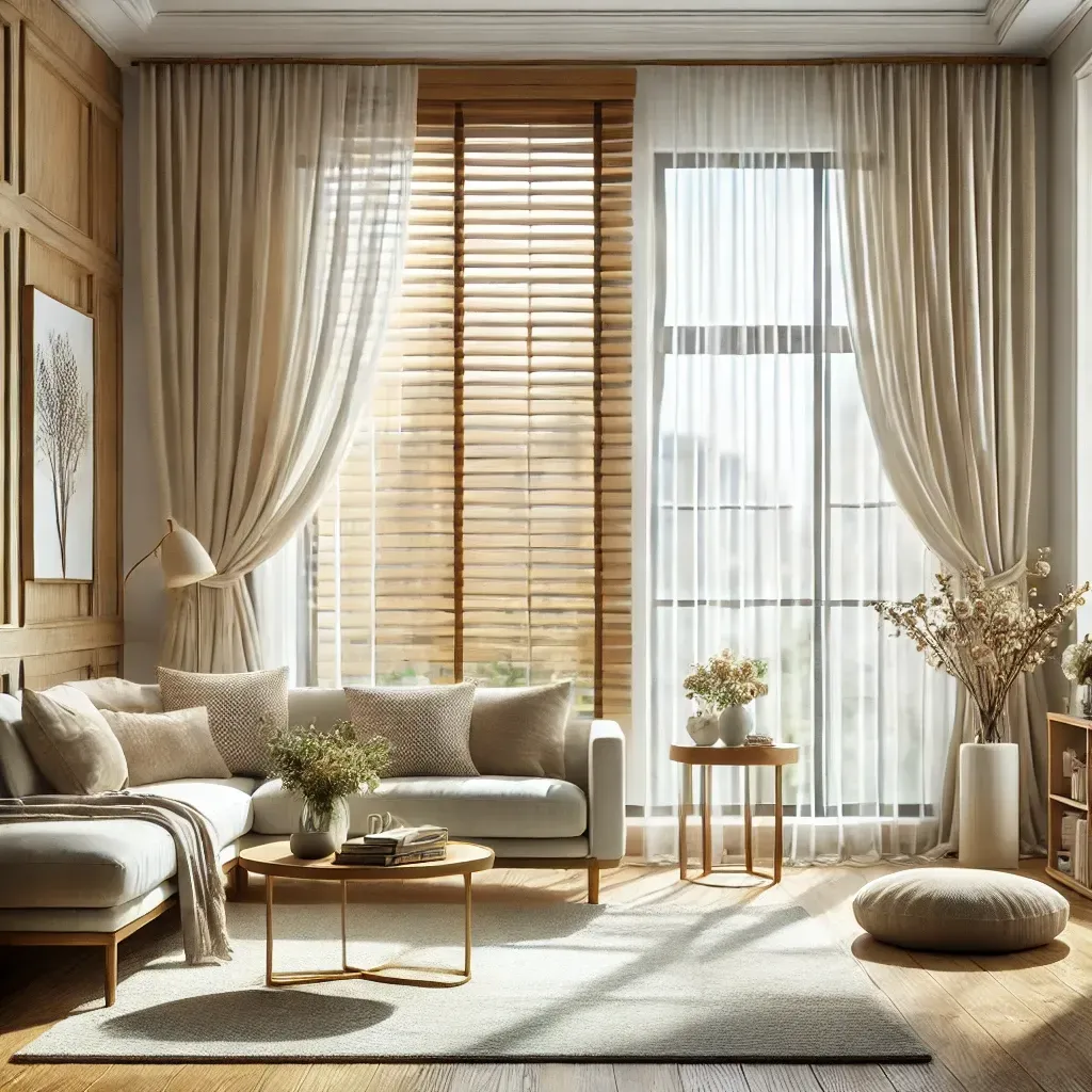 Layering Blinds and Curtains