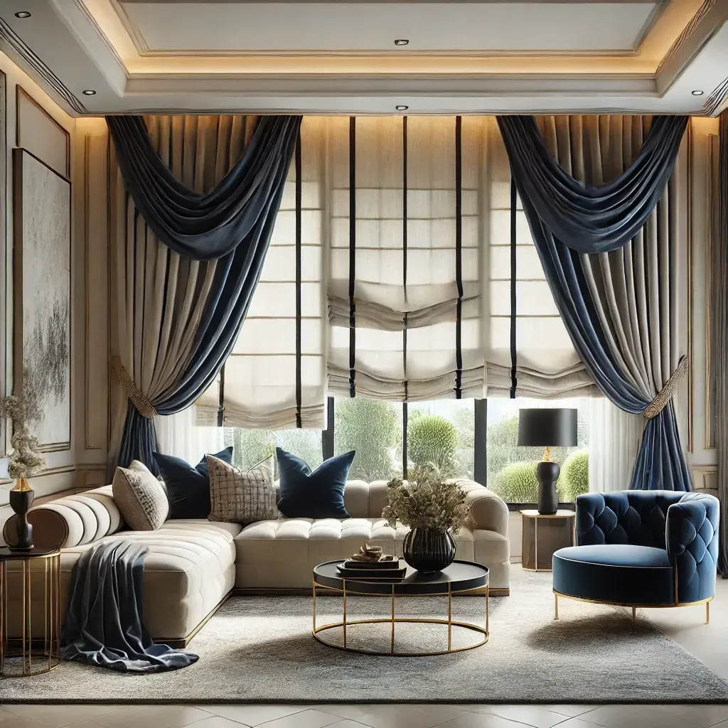 Mixing Drapes with Shades