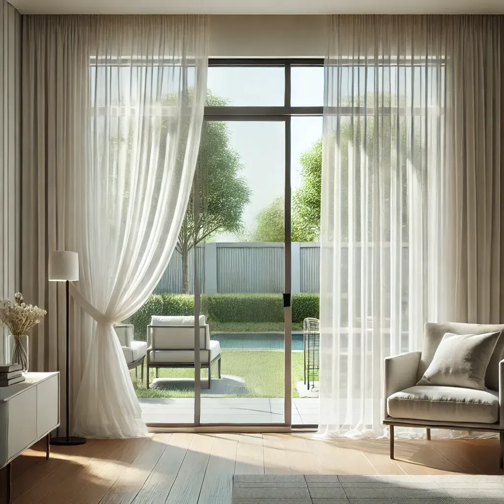 Sheer Drapes for Sliding Glass Doors