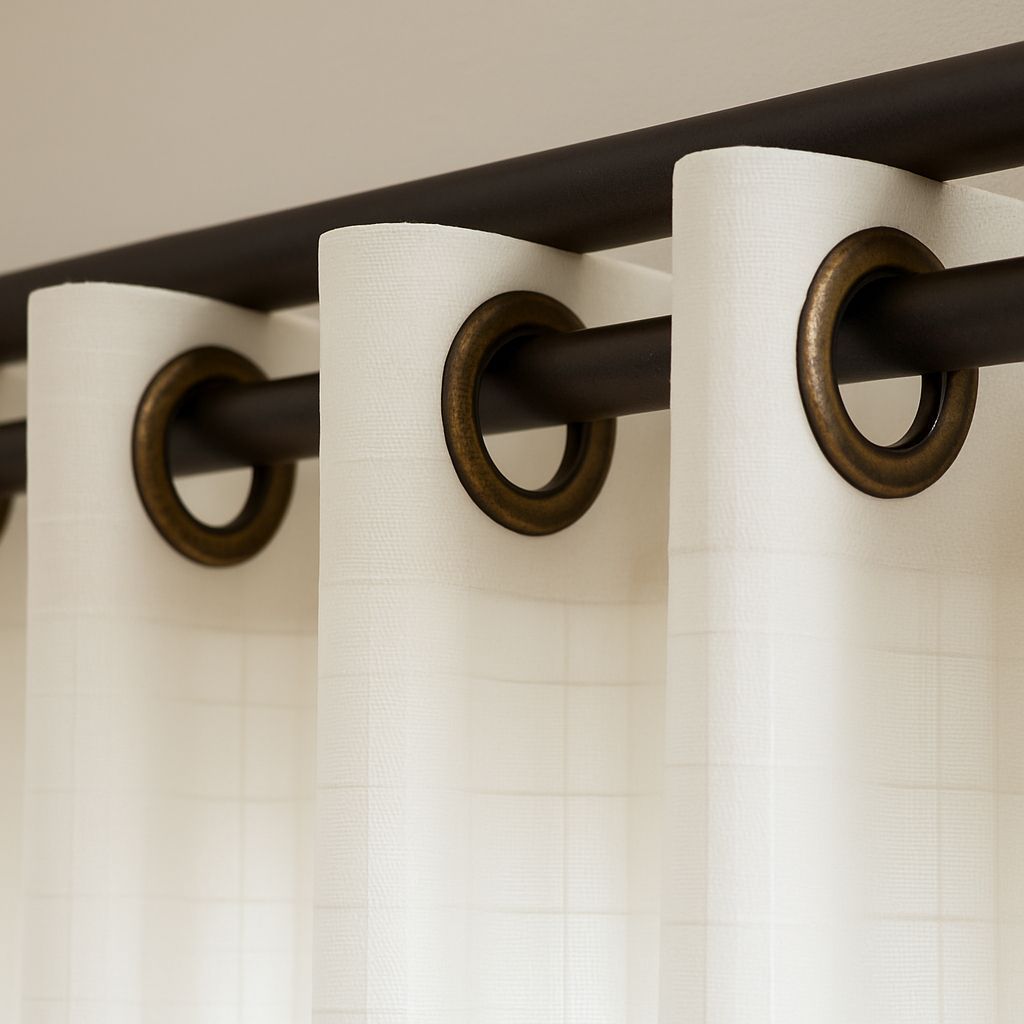 2. Grommet Drapes – Modern and Functional