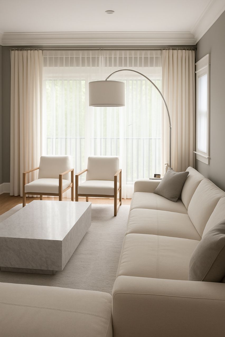 Using Drapery and Sheers Together