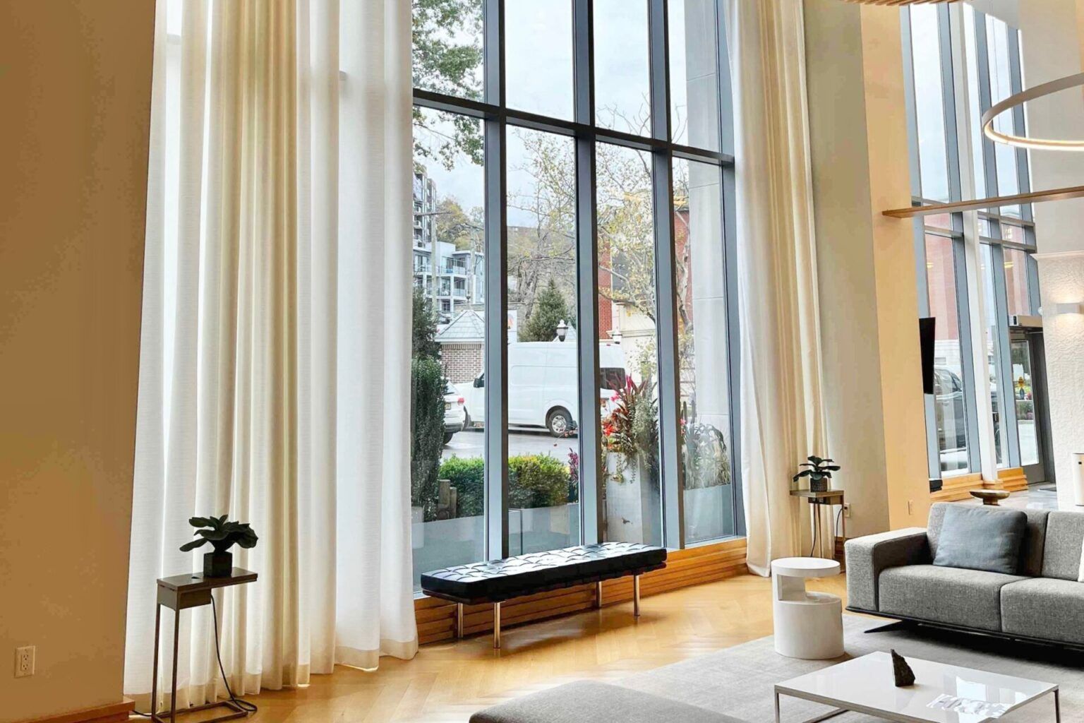 Why Drapery Selection Matters in High-Ceiling Living Rooms
