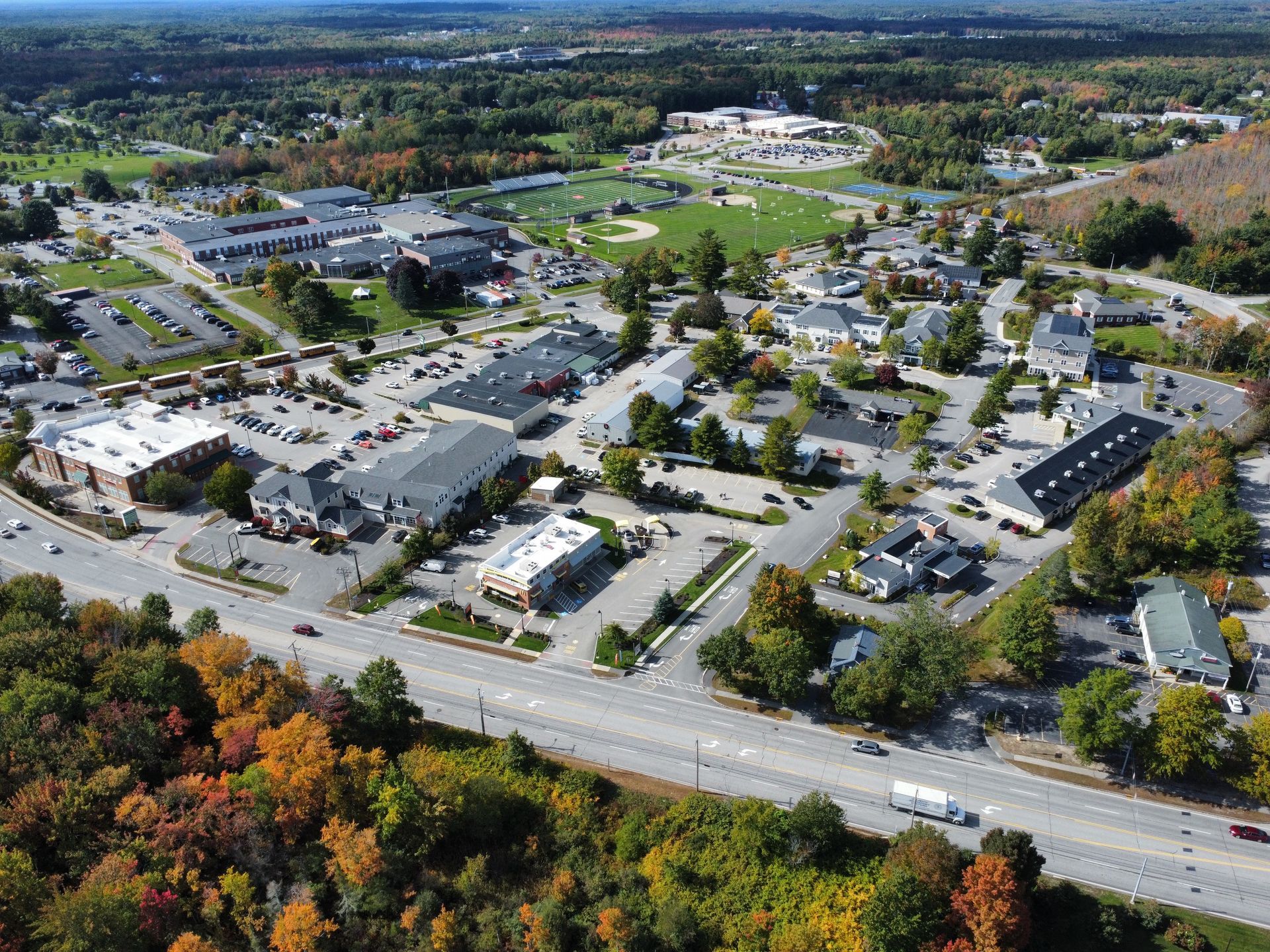 Oak Hill plaza aerial view 2
