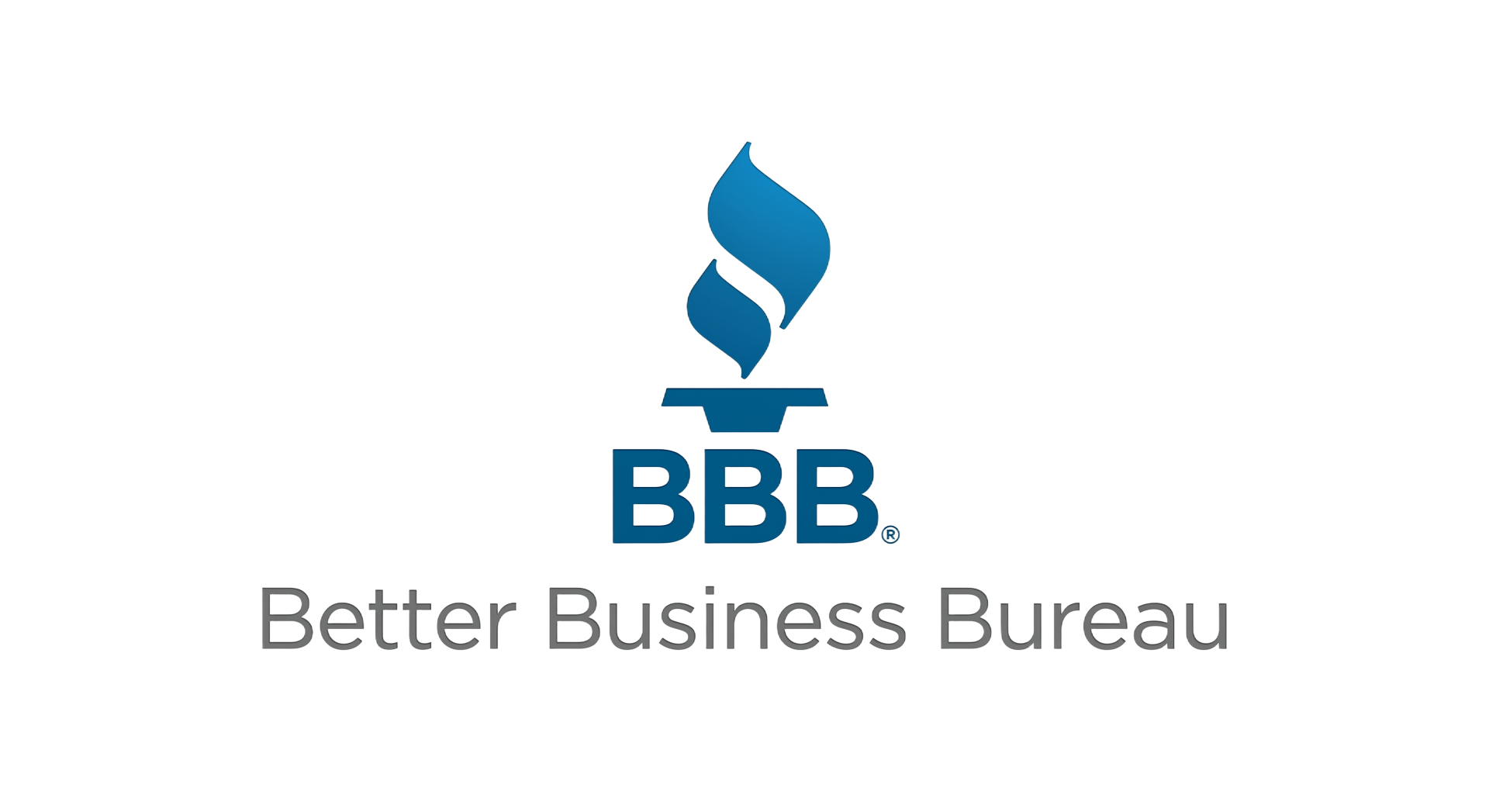 BBB logo with blue torch icon and “Better Business Bureau” text on white background