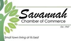 The savannah chamber of commerce logo is a small town living at its best.