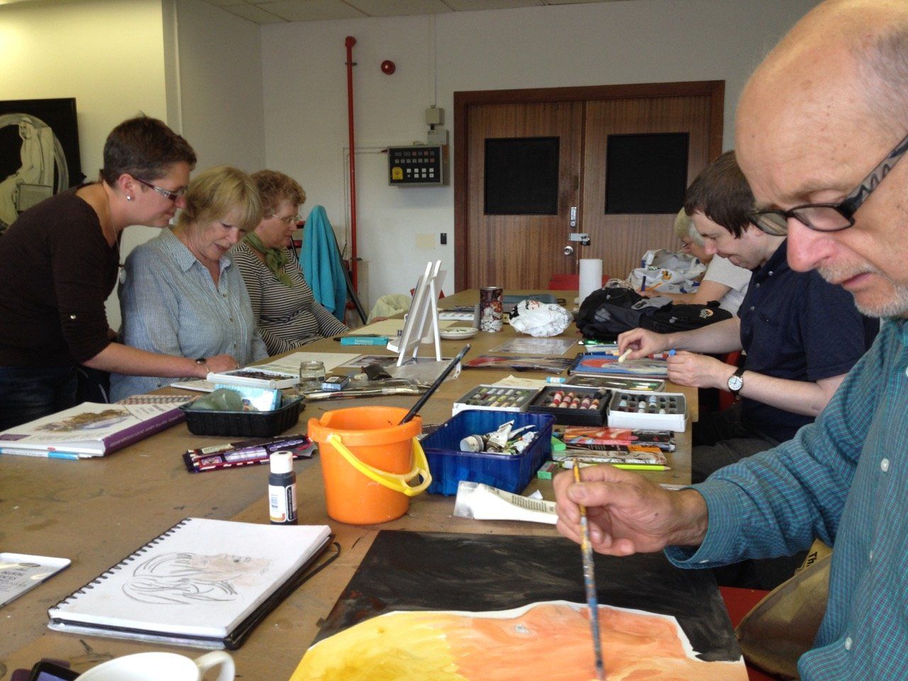 Explore lifelong learning 2016 art workshop with tutor Cecilia Holmes adult education