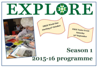 Explore lifelong learning Season 1 2015-16 programme cover adult education