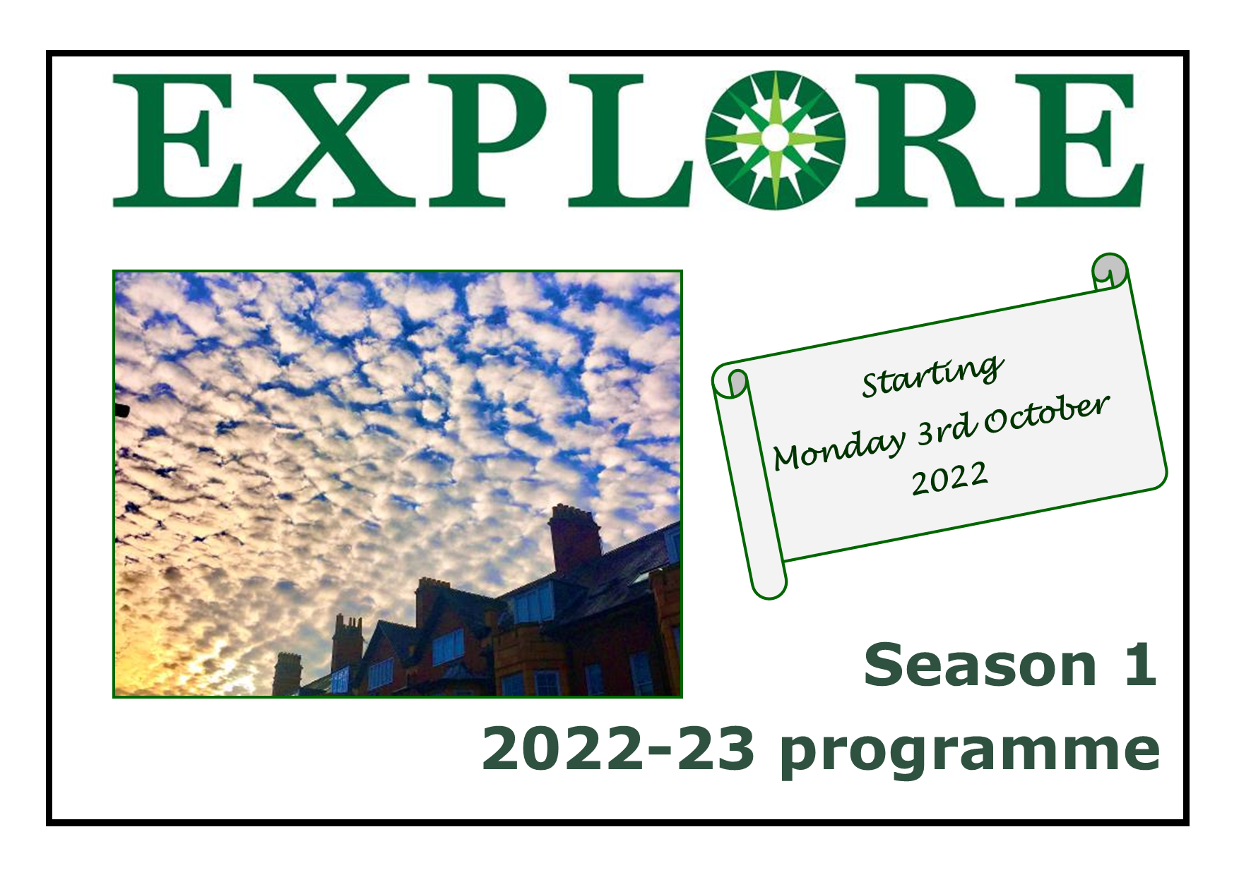 Explore lifelong learning 2022 Season 1 2022-23 programme adult education