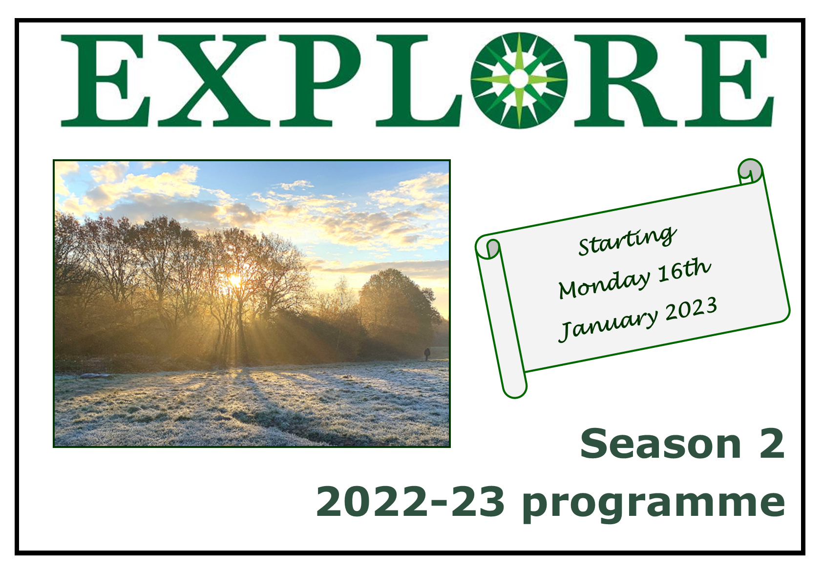 Explore lifelong learning 2022 Season 2 2022-23 programme adult education