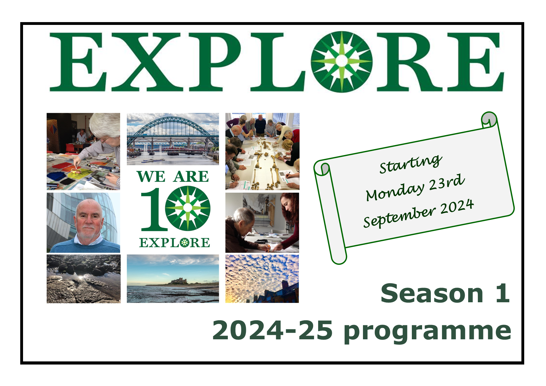 Explore lifelong learning 2024 Season 1 2024-25 programme adult education