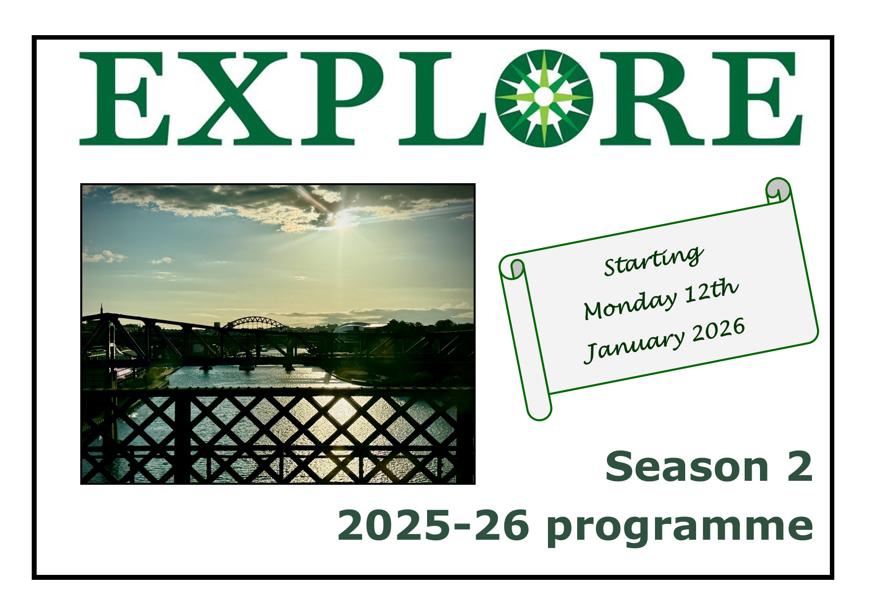 Explore Lifelong Learning Season 2  2025-26 programme cover adult education