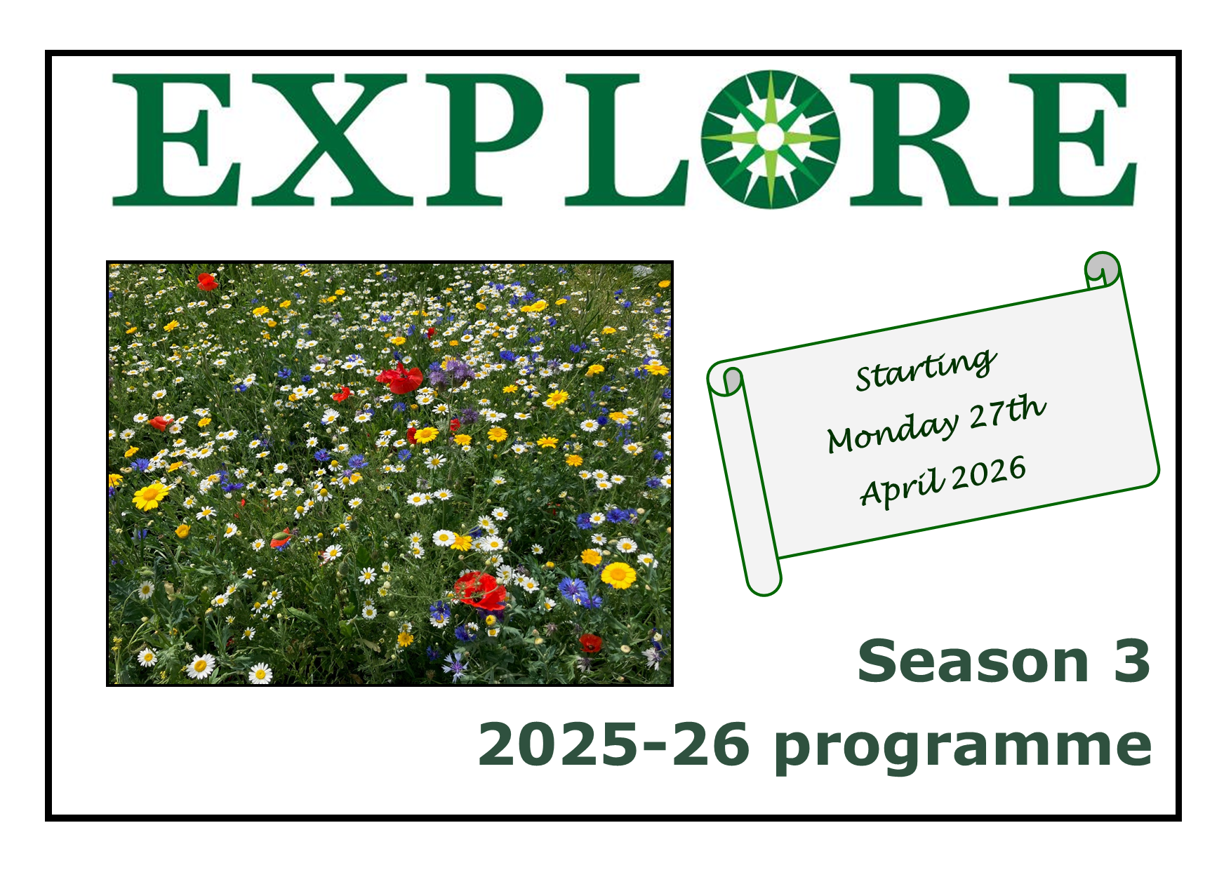 Explore Lifelong Learning Season 3  2025-26 programme cover adult education