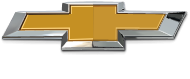 Chevrolet gold bowtie logo on a chrome silver background