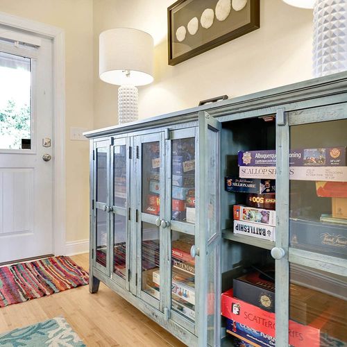 Clear Glass of a Bookshelf — Brunswick County — Benchmark Clean Pros