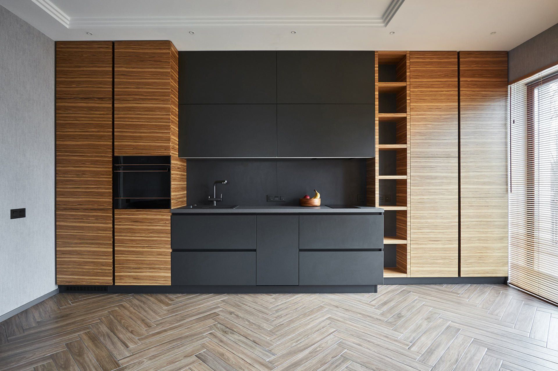 newly remodeled modern kitchen interior