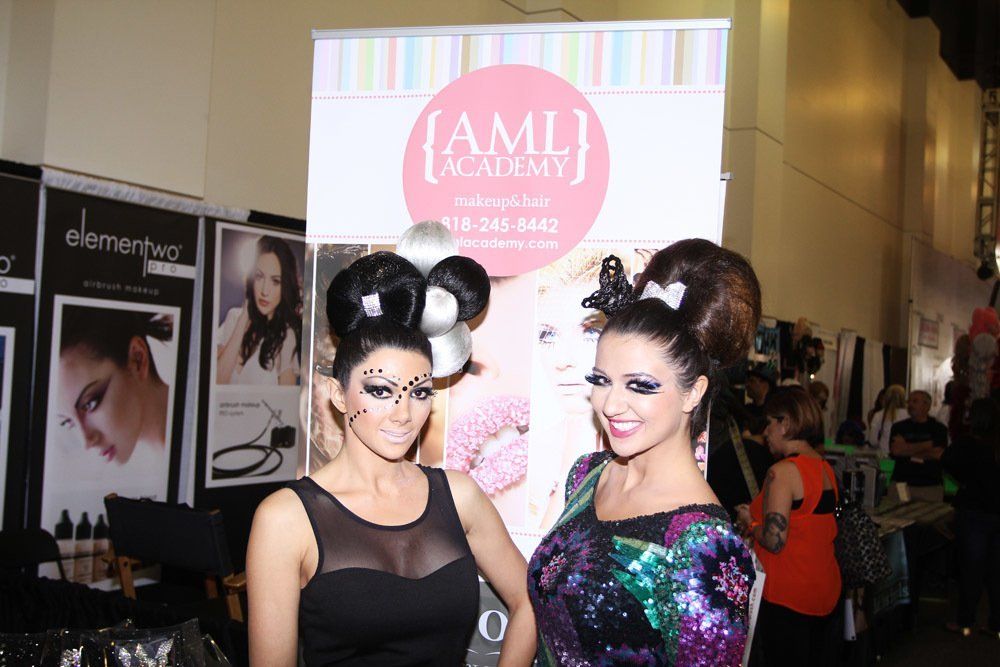 Two Women Posing for a Picture — in Glendale, CA — AML Academy Makeup & Hair