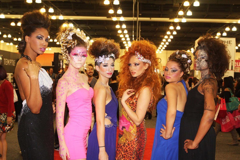 Six Women Posing for a Picture — in Glendale, CA — AML Academy Makeup & Hair
