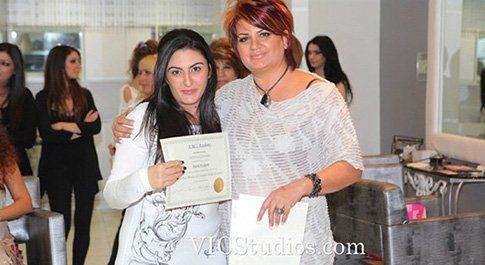 Cosmetology School — Woman Received Her Certificate in Glendale, CA