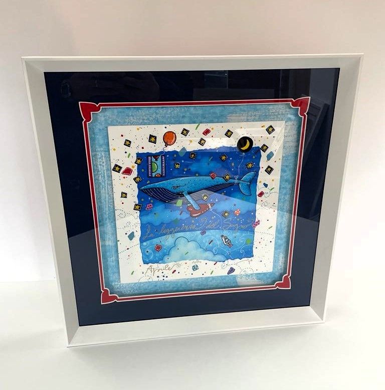 Serigrafia di Andrea Agostini. Aprile