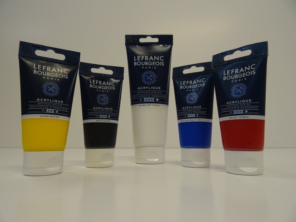 tubetti di colori acrilici