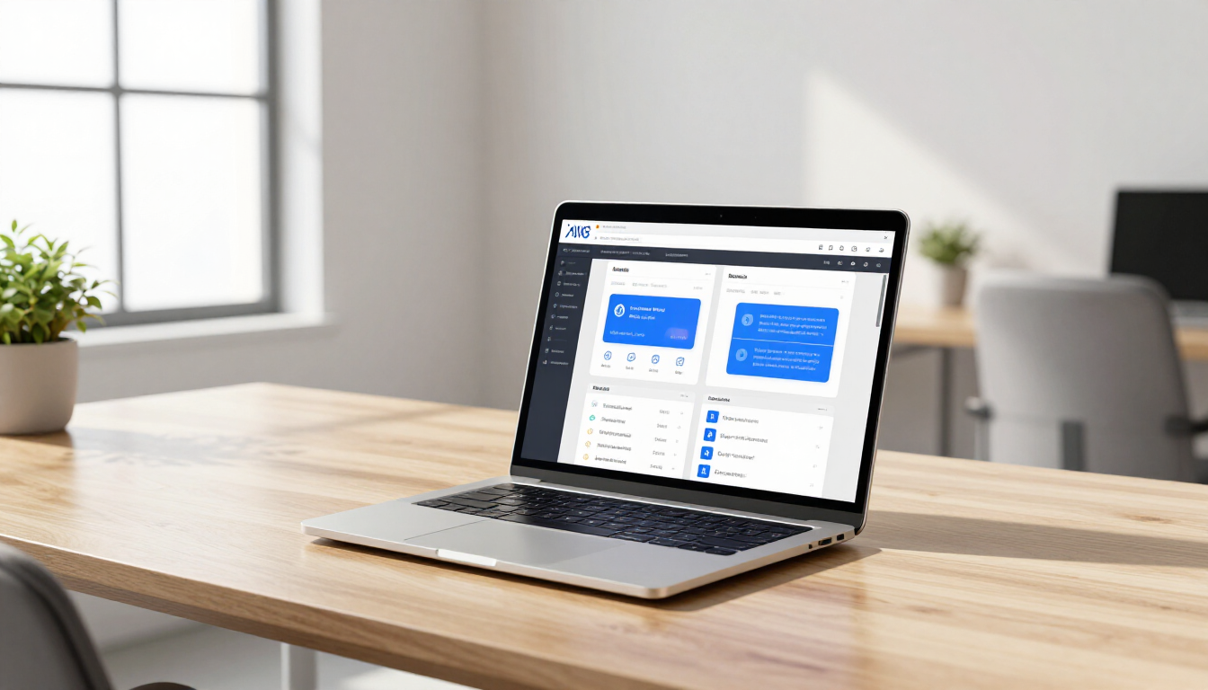 Future of website creation with AI technology visualization