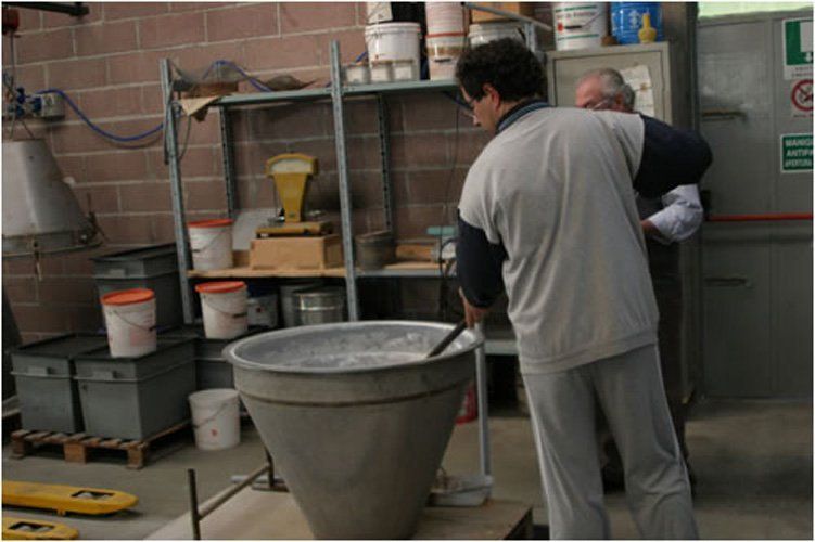 lavorazione manuale per miscele