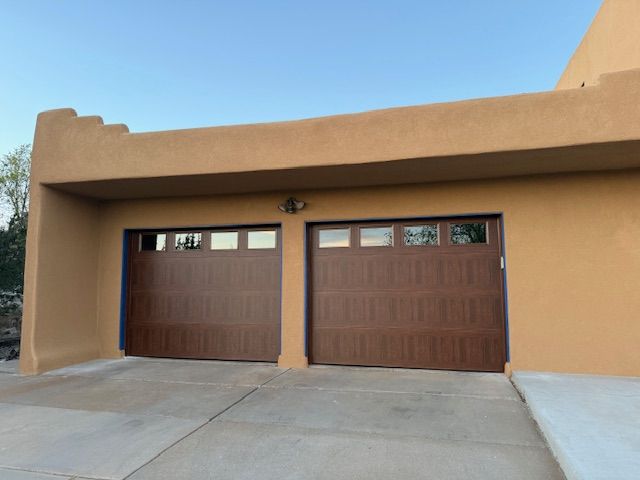 Insulated, Flush Garage Doors with Windows