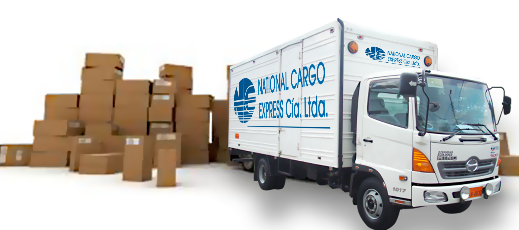 National Cargo Express Cía. Ltda. - Camión de carga y cajas