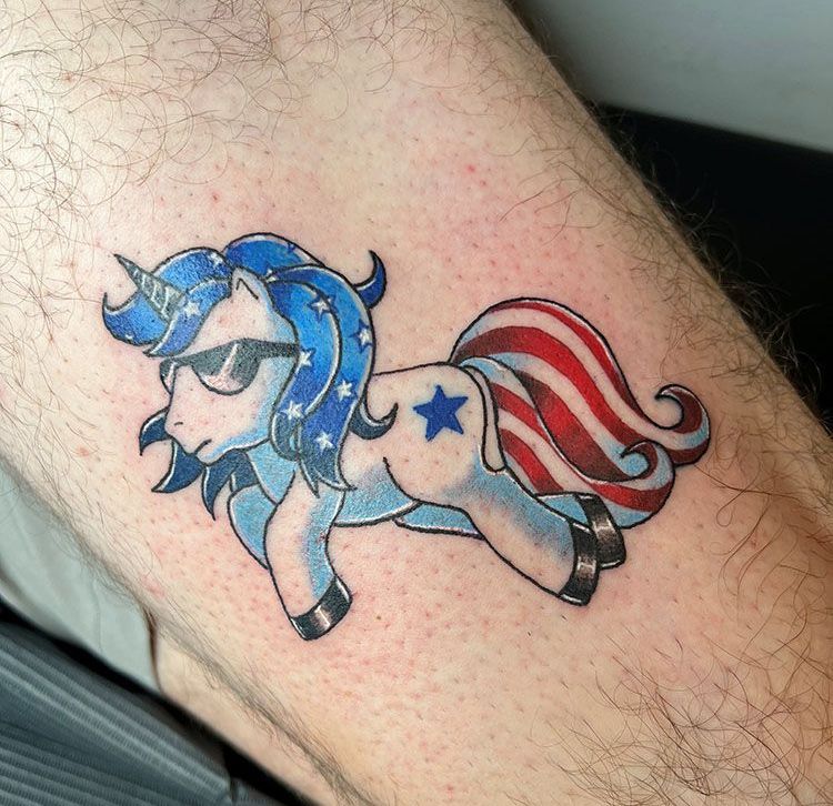 unicorn horse tattoo