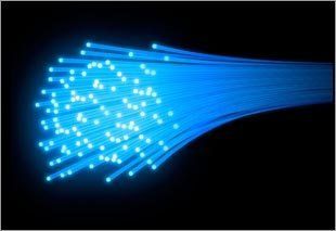  fibre optic cables glowing