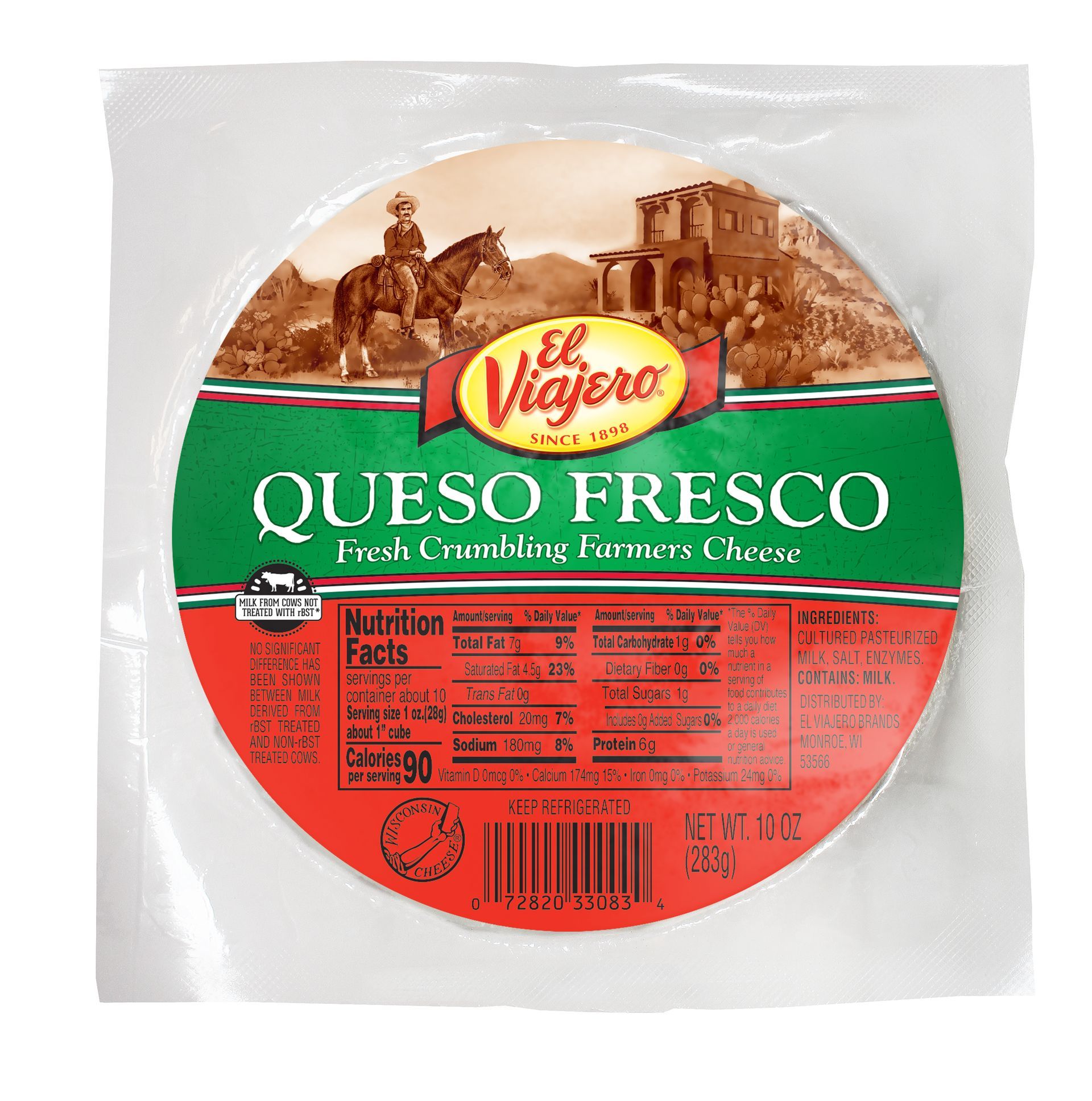 El Viajero's Queso Fresco: Traditional Mexican Crumbling Cheese