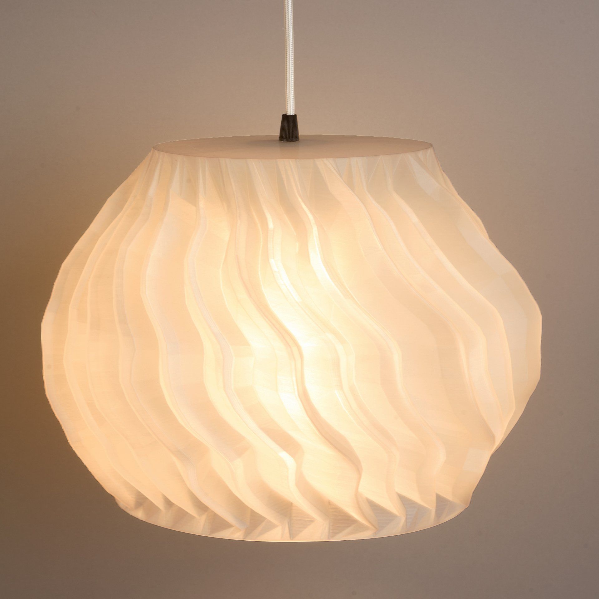 hanglamp KOULOUBA | transparant PLA | 35 x 25 cm | € 245,-| 3ddesign | 3dprint | duurzaam sustainable