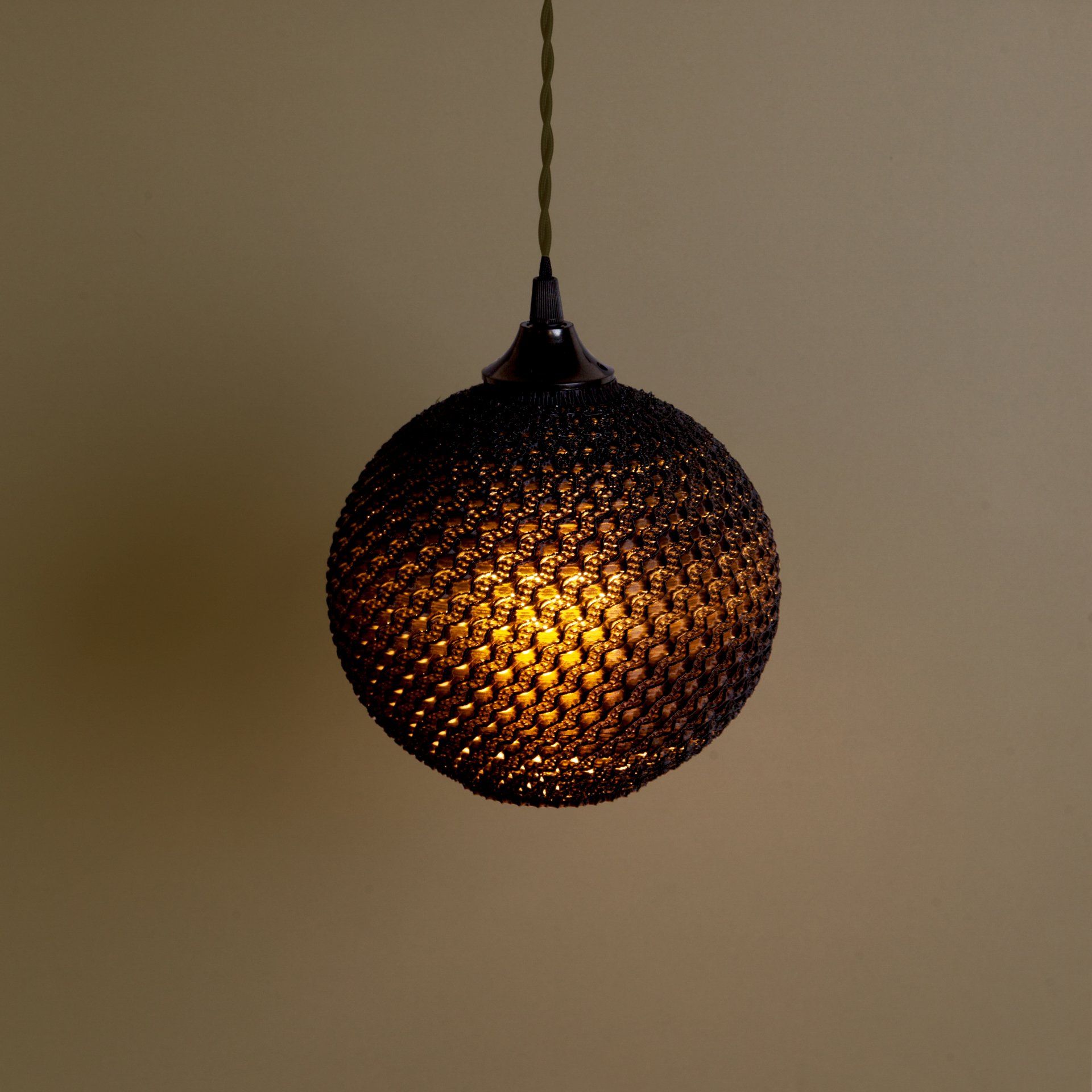hanglamp DASSSASGHO | zwart PLA | 20x20 cm | 3dprinted 3d design