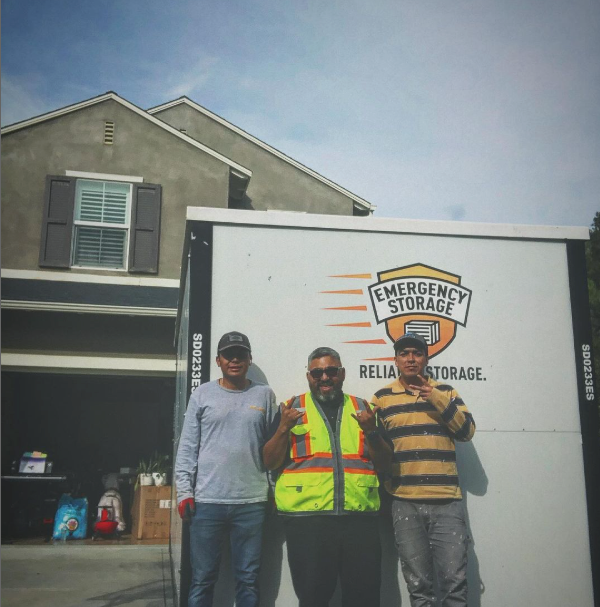 happy emergency storage workers