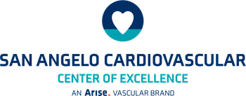 The logo for san angelo cardiovascular center of excellence